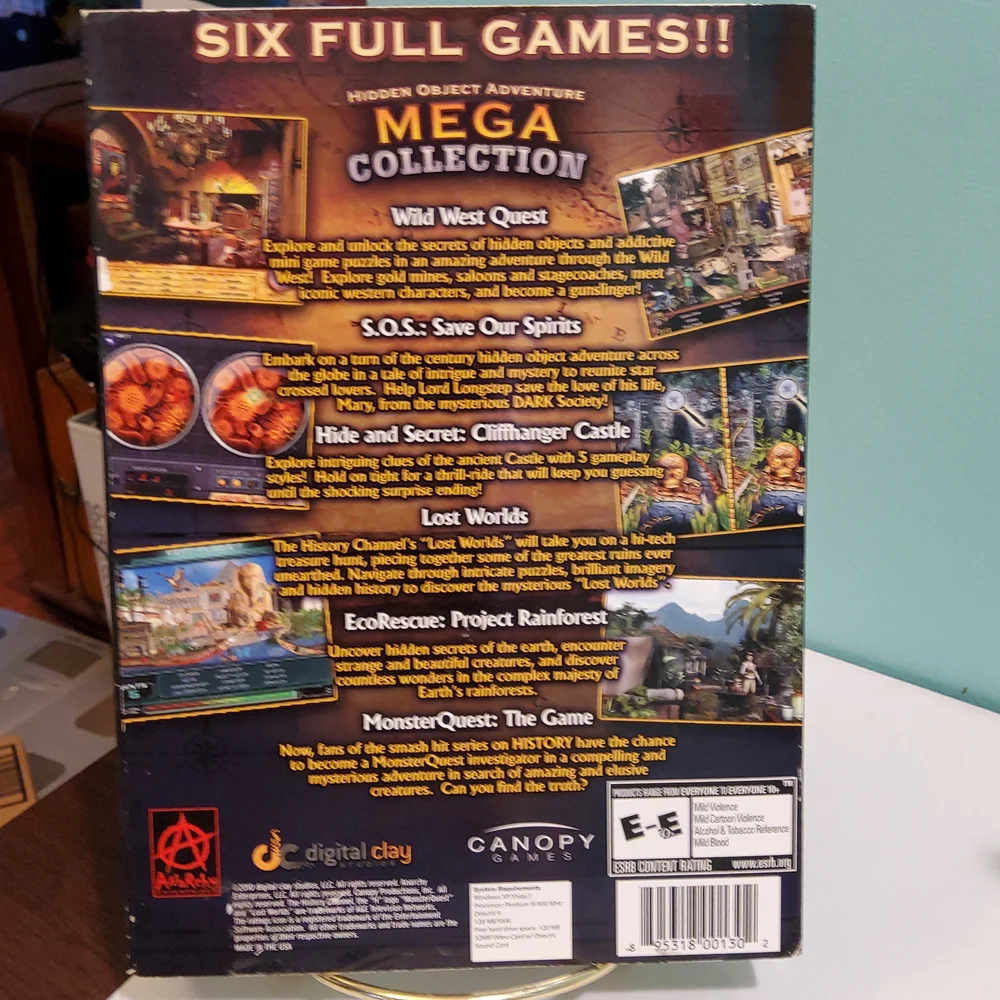 Mega Collection 6 Games w/ Xtra Disc